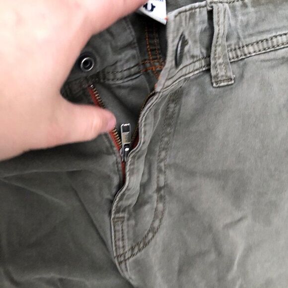 RARE True Religion Jeans Size 33 CARGO Green - Picture 8 of 9